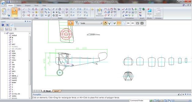 Projektowanie 2D w Siemens Solid Edge 2D Drafting.