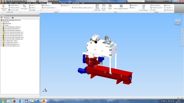 Zaprawiarka do nasion HANKA 25W. Projekt wykonany w firmie Agralex przy wykorzystaniu aplikacji Autodesk.
