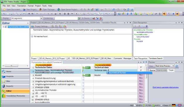 Pakiet tłumaczeniowy CAT SDL TRADOS Studio firmy SDL Language Technologies z powodzeniem może być wykorzystany do zarządzania wielojęzycznym kontentem. [źródło: Between Translation, SDL Language Technologies]