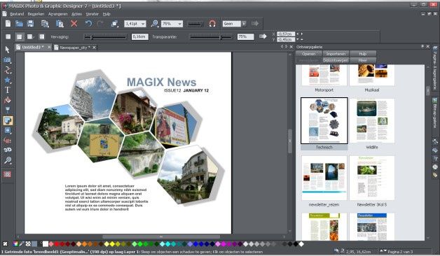 MAGIX Photo &amp; Graphic Designer to narzędzie do składu komputerowego oraz tworzenia i edycji grafiki wektorowej i bitmapowej.