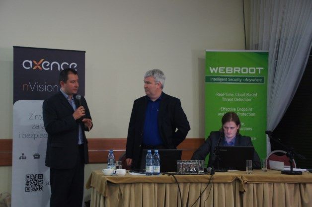 Na konferencji przedstawiono równiez możliwości oprogramowania zabezpieczającego WebRoot i SpamTitan.