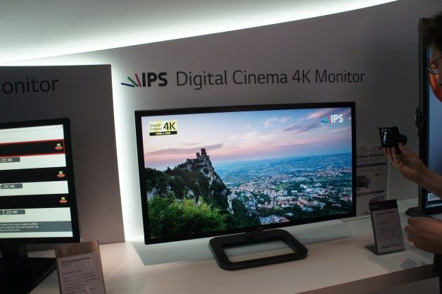 Komputerowy, 31-calowy monitor z matrycą IPS. Model LG 31MU97 wyświetla obraz o rozdzielczości 4K (4096x2160 pikseli)