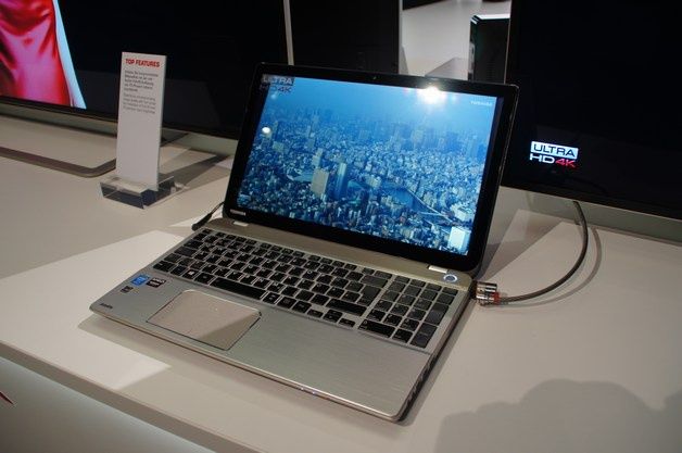 Notebook Toshiba z ekranem 4K.