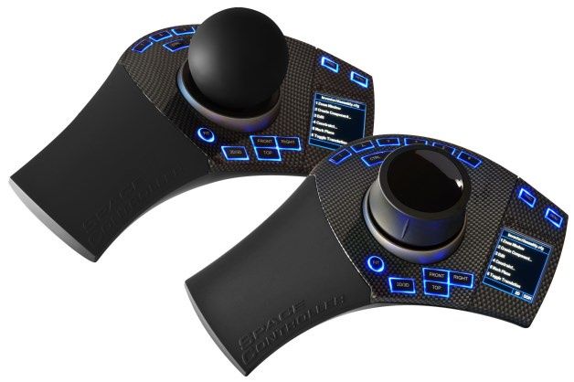 Mysz 3D SpaceController firmy Space Control występuje w dwóch wersjach – z chwytem w postaci kulki i gałką sterującą. [źródło: Space Control]