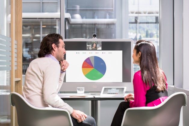Cisco TelePresence MX200 to prosty system wideokonferencyjny do niewielkich sal. [źródło: Cisco]