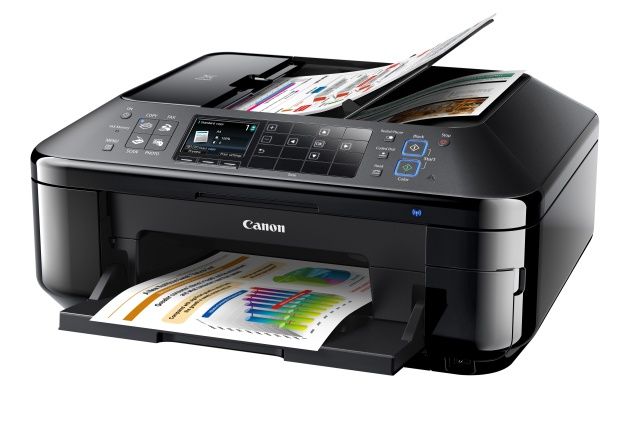 Urządzenia wielofunkcyjne zajmują mało miejsca i są wygodne w użytkowaniu. Na zdjęciu „kombajn” Canon PIXMA MX895. [źródło: Canon]