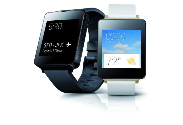 Niektóre smartwatche umożliwiają wymianę paska na standardowy pasek od zegarków, np. na skórzany. Na zdjęciu LG G WATCH. [źródło: LG]