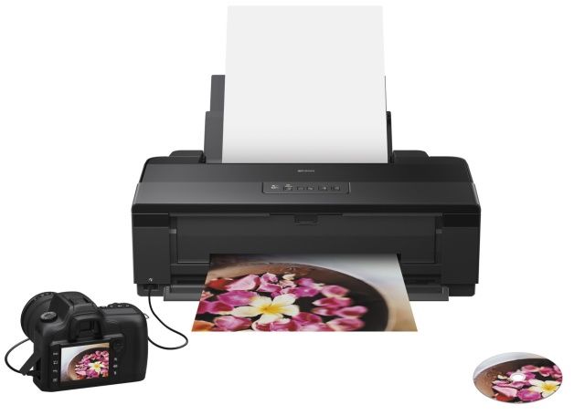 Epson Stylus Photo 1500W to przykład atramentowej drukarki A3+ przeznaczonej do wydruku różnej wielkości zdjęć. Korzysta ona z sześciokolorowego zestawu atramentów. [źródło: Epson]