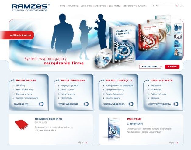 Firma Ramzes Systemy Informatyczne oferuje pakiety aplikacji FK przeznaczone dla mikroprzedsiębiorstw, małych i średnich firm. [źródło: www.ramzes.pl]
