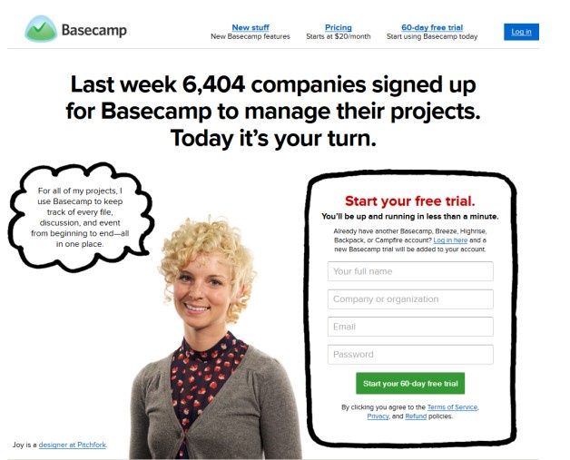 Basecamp firmy 37signals, to aplikacja webowa dostarczana w usłudze SaaS wspomagająca sprawne zarządzanie wieloma projektami jednocześnie.