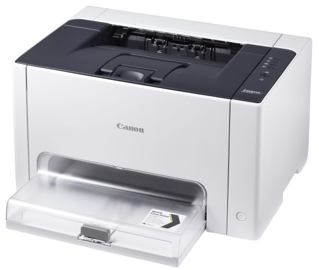 Canon i-SENSYS LBP7010C to niewielka, tania (cena ok. 370 zł) kolorowa drukarka laserowa przeznaczona do małego biura. [źródło: Canon]