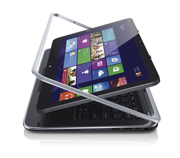 Dell XPS 12 to klasyczny przykład konwertowalnego utrabooka, w którym zastosowano bezramkowy ekran. Urządzenie możesz szybko przekształcić w tablet i odwrotnie. [źródło: Dell]