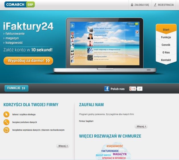 Comarch ERP iFaktury24 to system umożliwiający fakturowanie online. [źródło: Comarch]