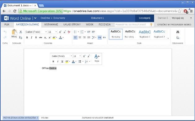 office online word przeglądarka