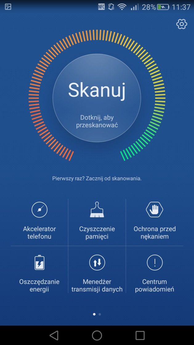 Huawei Mate S menadżer telefonu