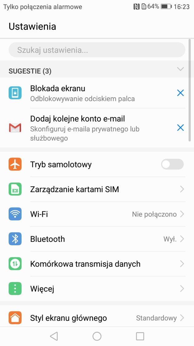 Huawei Mate 9 interfejs 7