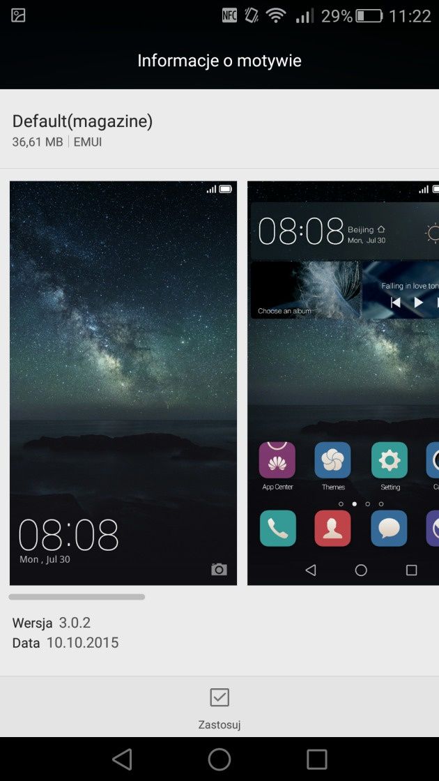 Huawei Mate S motyw