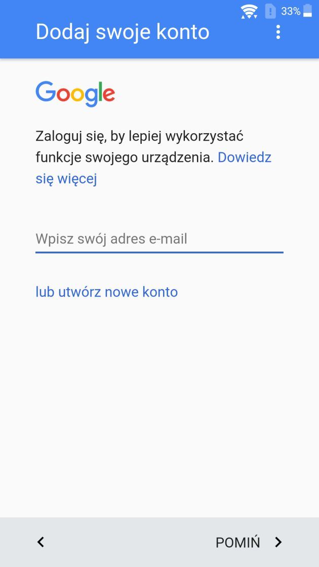 pierwsze logowanie google 1