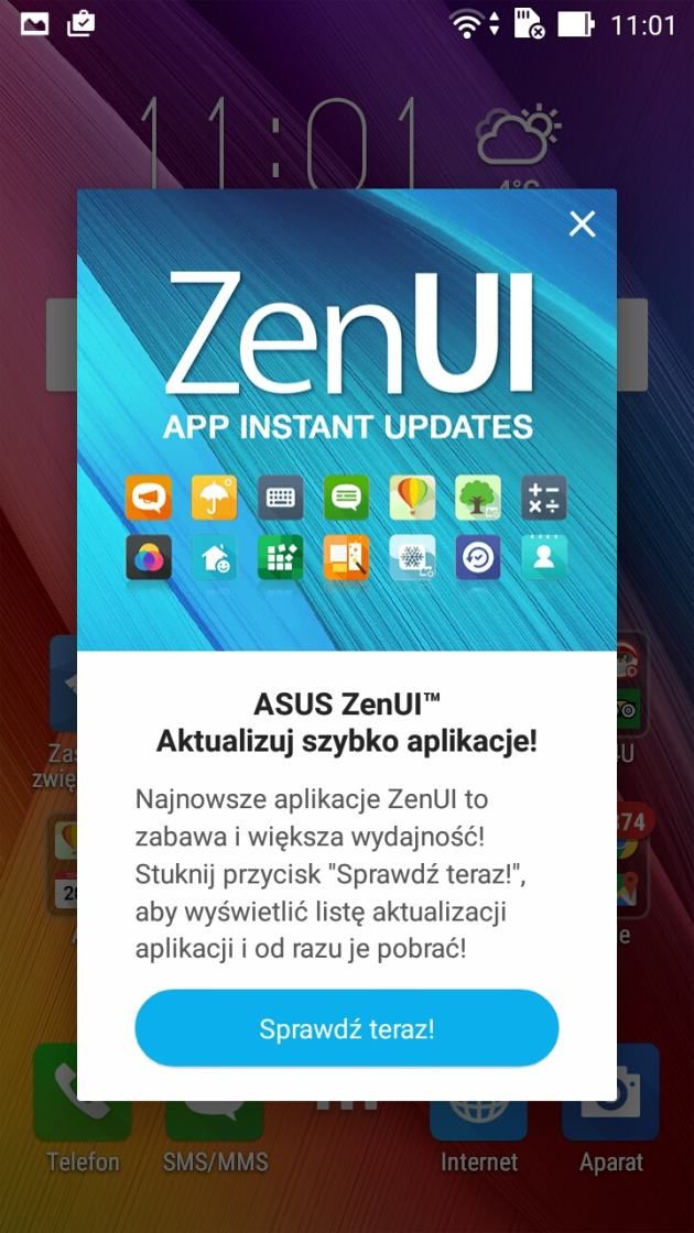 asus zenfone max aktualizacje