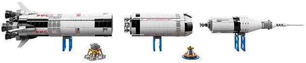 Lego Saturn V człony