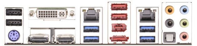 ASRock C226 WS płyta główna zdjęcie tylny panel