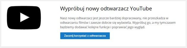 YouTube nowy test