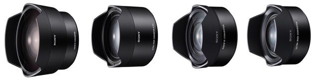 Sony konwertery szerokokątne i rybie oko