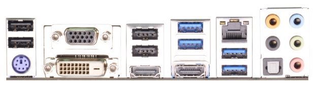 ASRock Fatal1ty Z87 Killer płyta główna zdjęcie złącza tylny panel