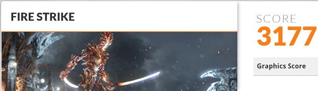 Asus NX500JK FireStrike
