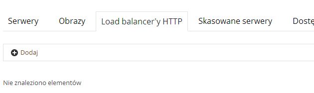 konfiguracja load balancera