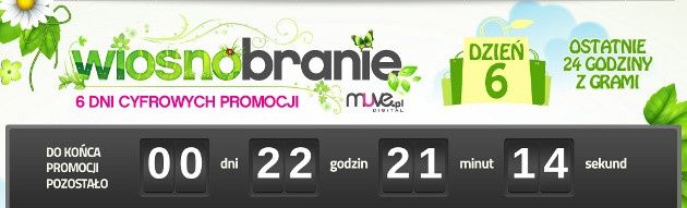 wiosnobranie dzień 6 wyprzedaż muve ostatni dzień akcji licznik logo