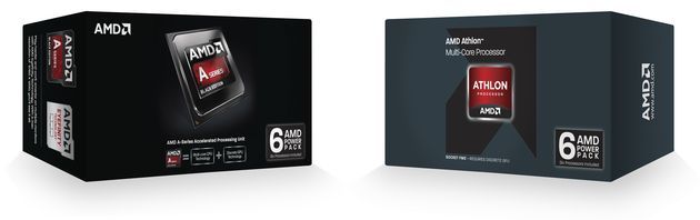 AMD Athlon X4 760 A8-6600K procesory - opakowanie zbiorcze Power Pack