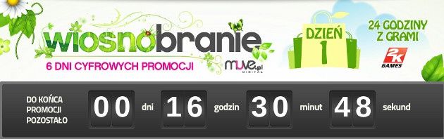 muve sklep wiosnobranie start dzień 1 gry 2k games wyprzedaż logo