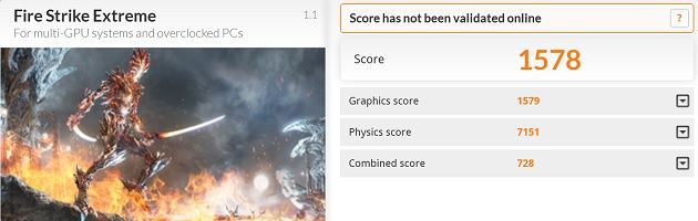 Asus NX500JK FireStrike Extreme