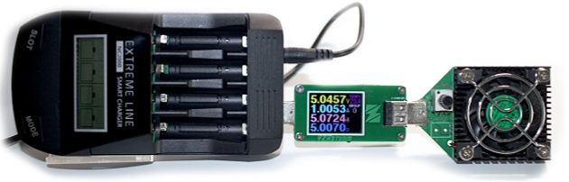 Ładowarka NC2000 pod obciążeniem 1A