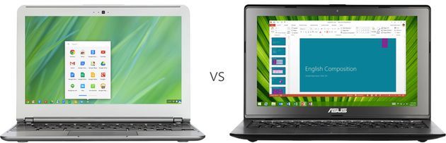 Windows vs Chromebook laptopy