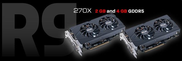 Club3D Radeon R9 270X 2GB i 4 GB royalQueen karta graficzna zdjęcie