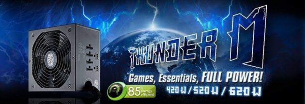 Cooler master Thunder M zasilacz grafika