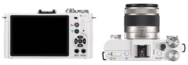 Pentax Q-S1 widok tył góra