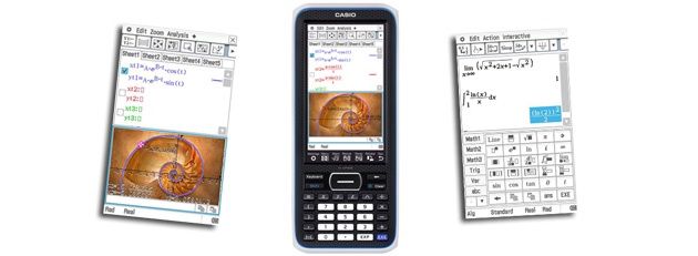 Casio ClassPad FX-CP400 ekrany