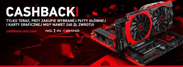 MSI CashBack GeForce GTX 900 i Intel 9/100