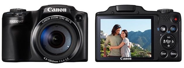 Canon Powershot SX510 HS przód tył