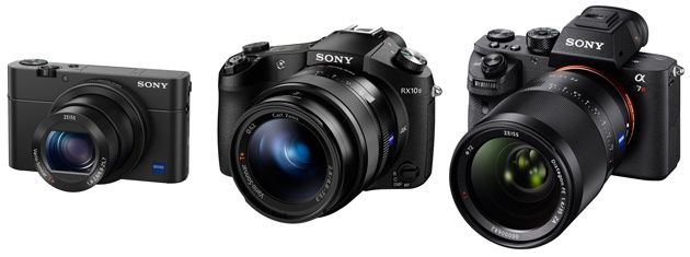 Sony A7R II RX10 II RX100 IV