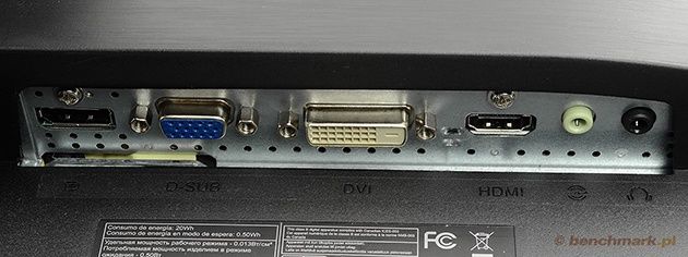 AOC G2460P porty