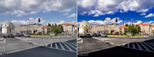 JPEG i wywołany plik RAW