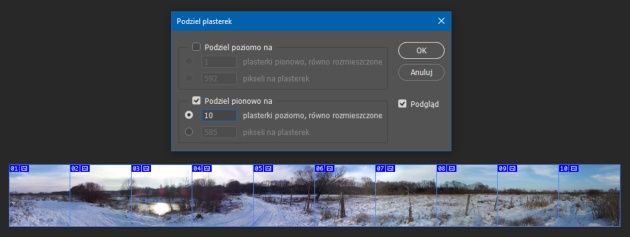 Dzielenie na plasterki w Photoshopie