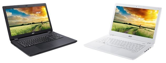 Acer Aspire E i V laptopy