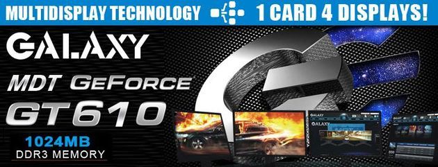 Galaxy GeForce GT 610 MDT karta graficzna logo