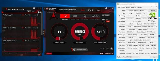 ASUS ROG STRIX O4G Gaming GTX 1650 - GPU-Z