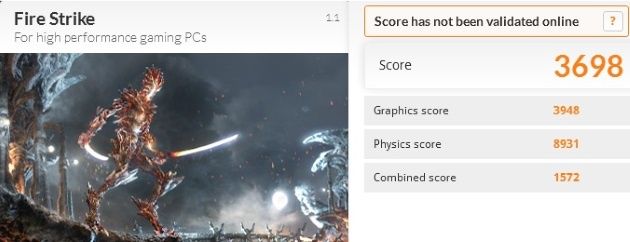 MSI AG240 - 3DMark Fire Strike